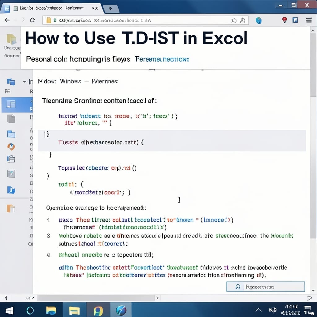 How To Use T.DIST In Excel: Statistical Confidence In Seconds