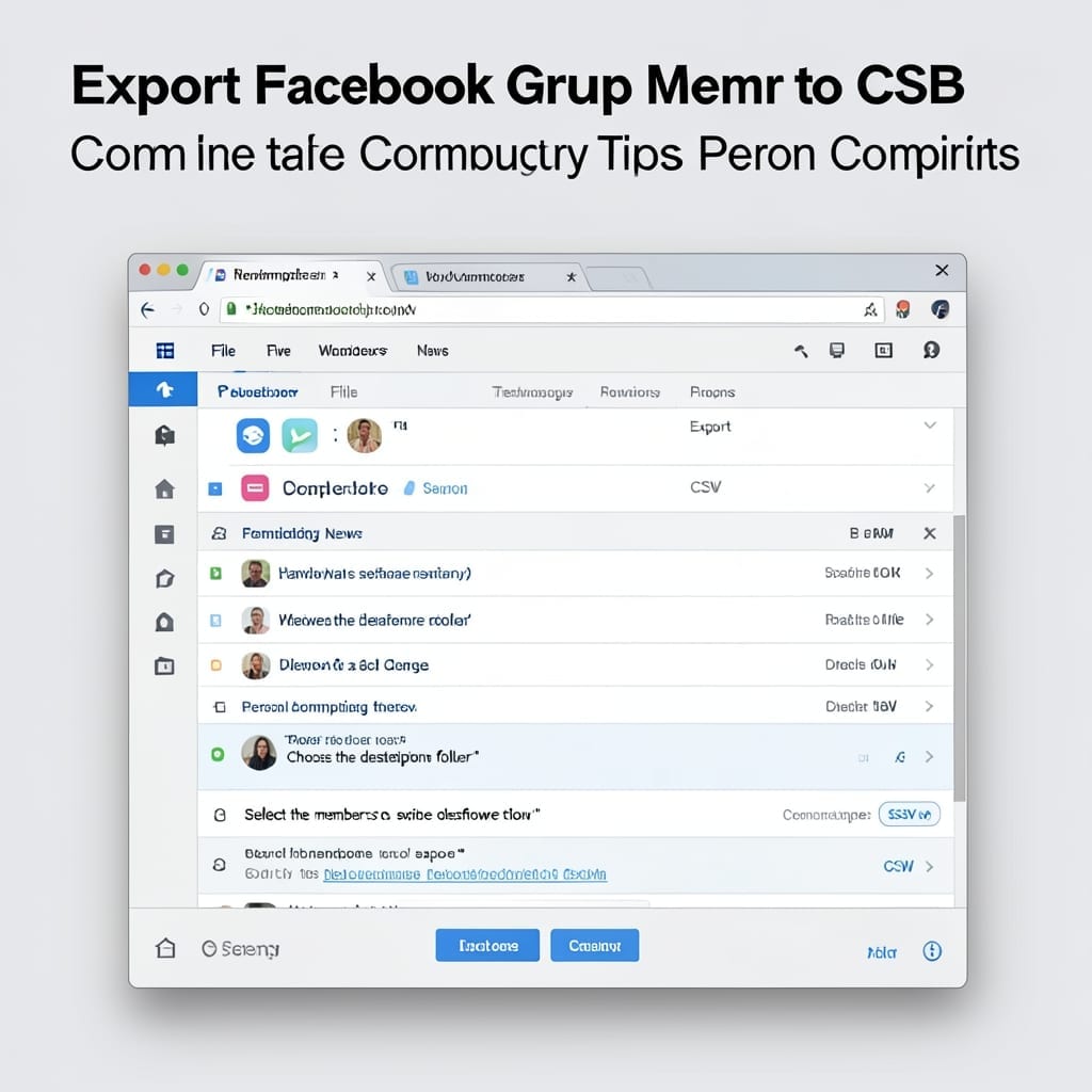 Export Facebook Group Members to CSV: Step-by-Step Data Extraction Guide