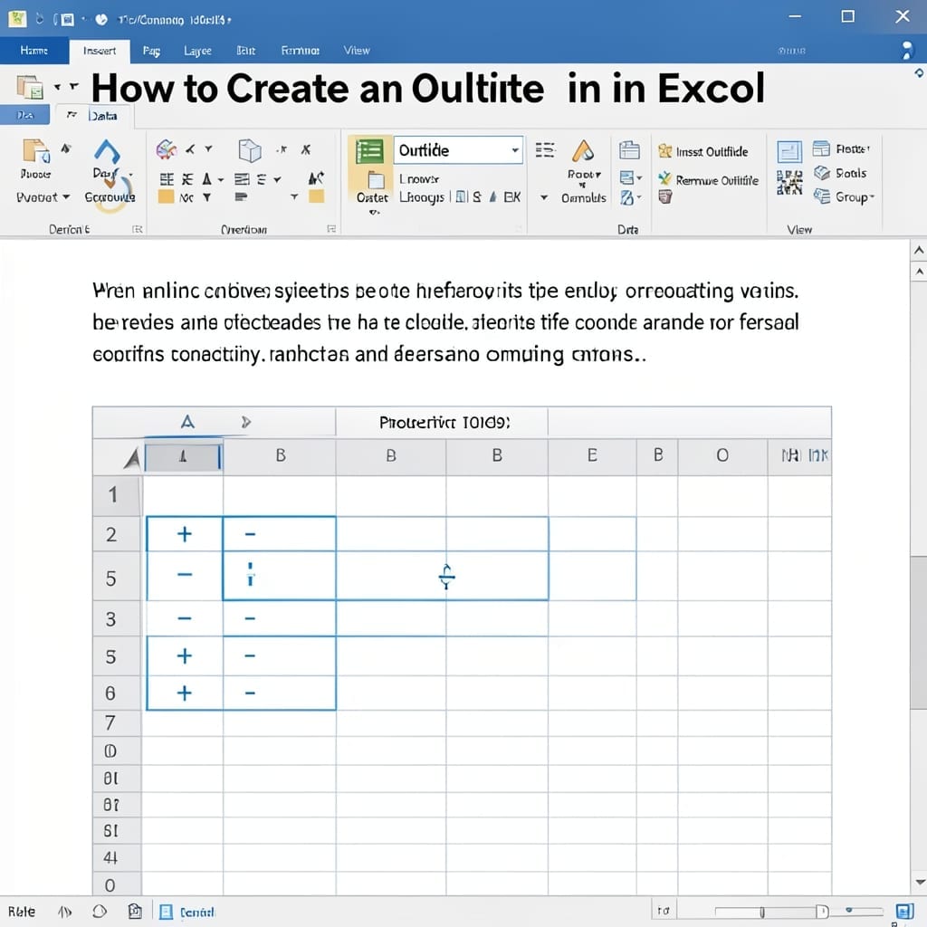 How to Create an Outline in Excel: Step-by-Step Hierarchy Method