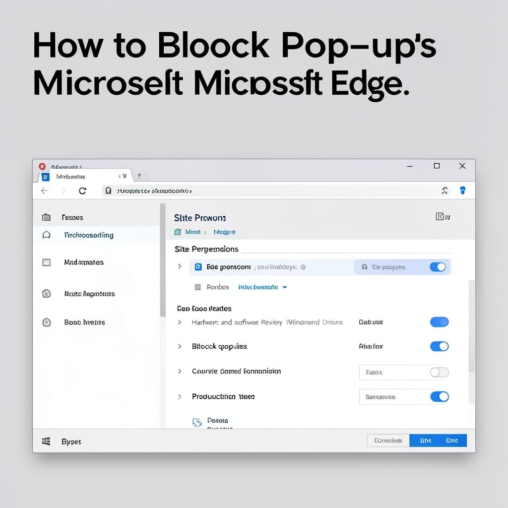 How to Block Pop Ups on Microsoft Edge: Step by Step Browser Protection