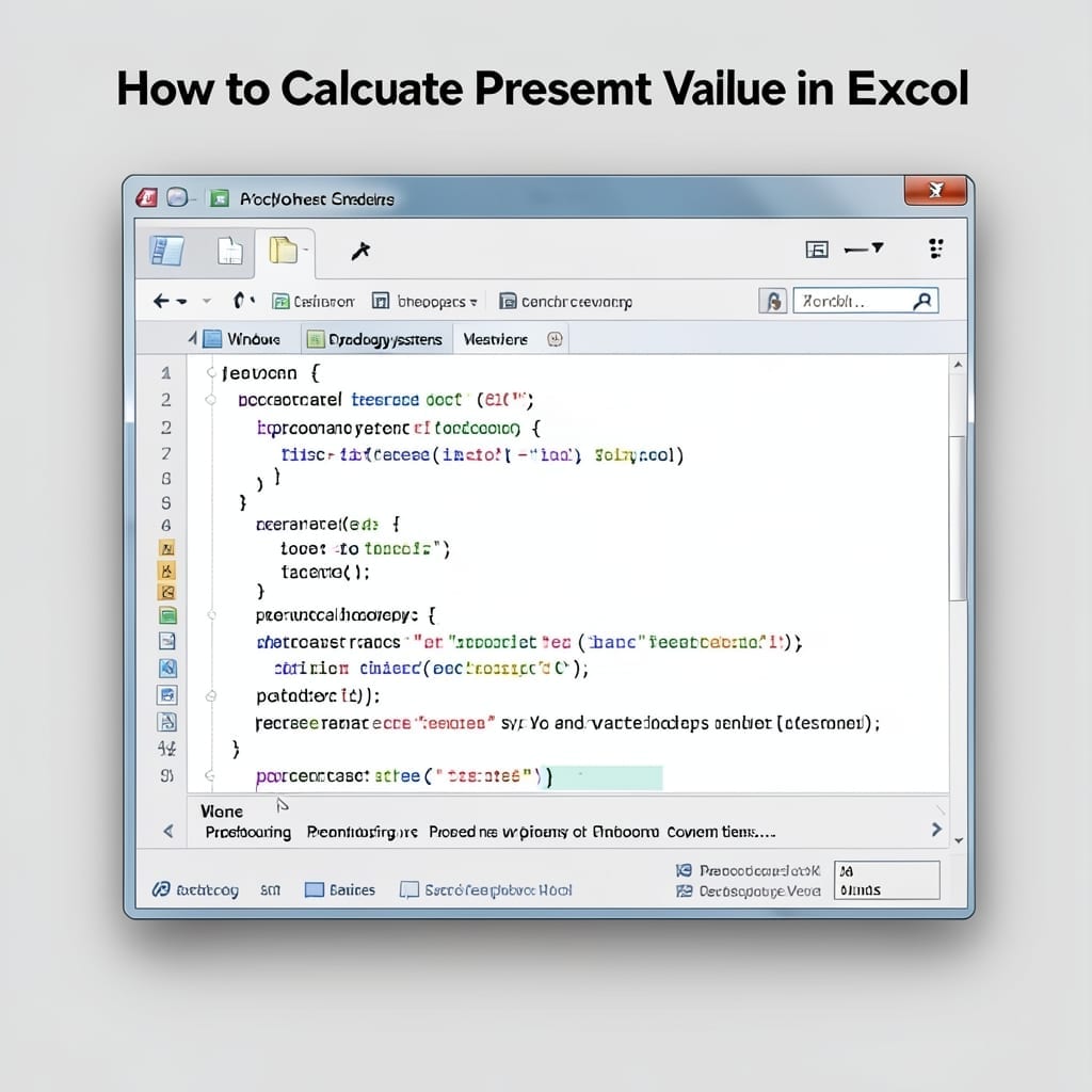 How To Calculate Present Value In Excel: Formula and Function Guide
