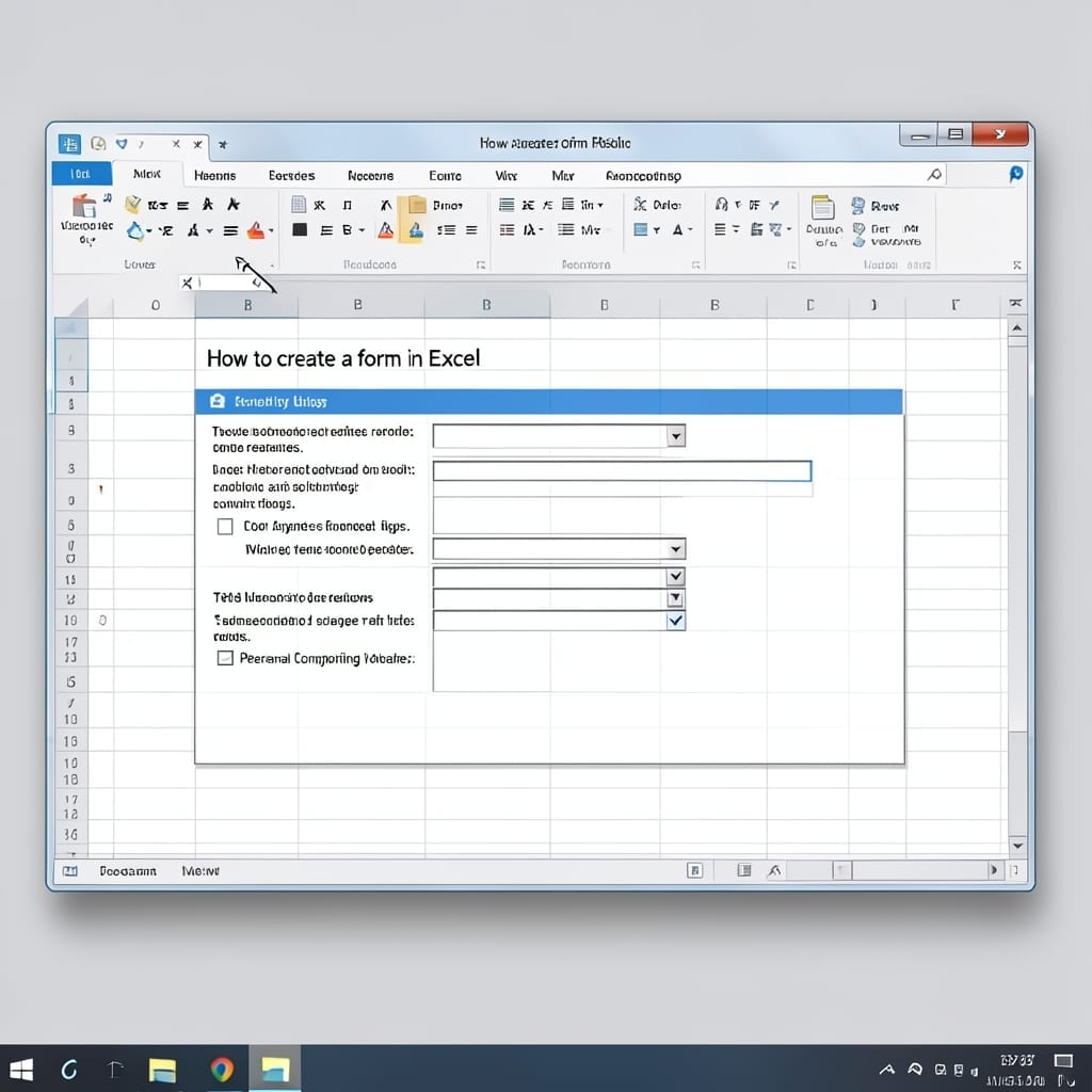How to Create a Form in Excel: Interactive Data Entry Made Simple