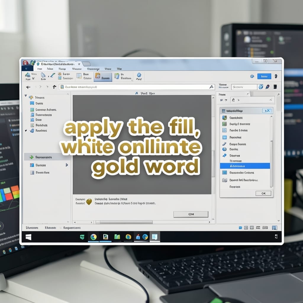 Apply the Fill White Outline Gold Word: Step-by-Step Text Styling Guide