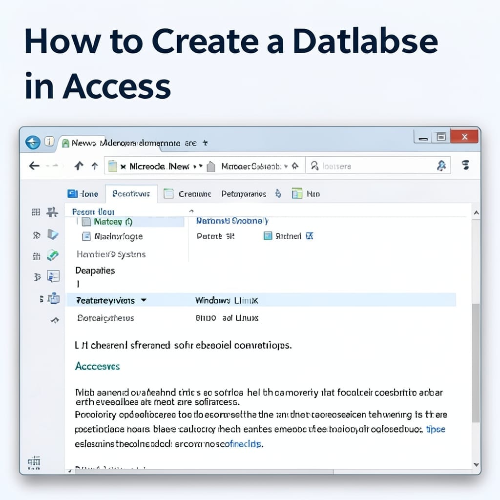 How to Create a Database in Access: Beginner-Friendly Step by Step