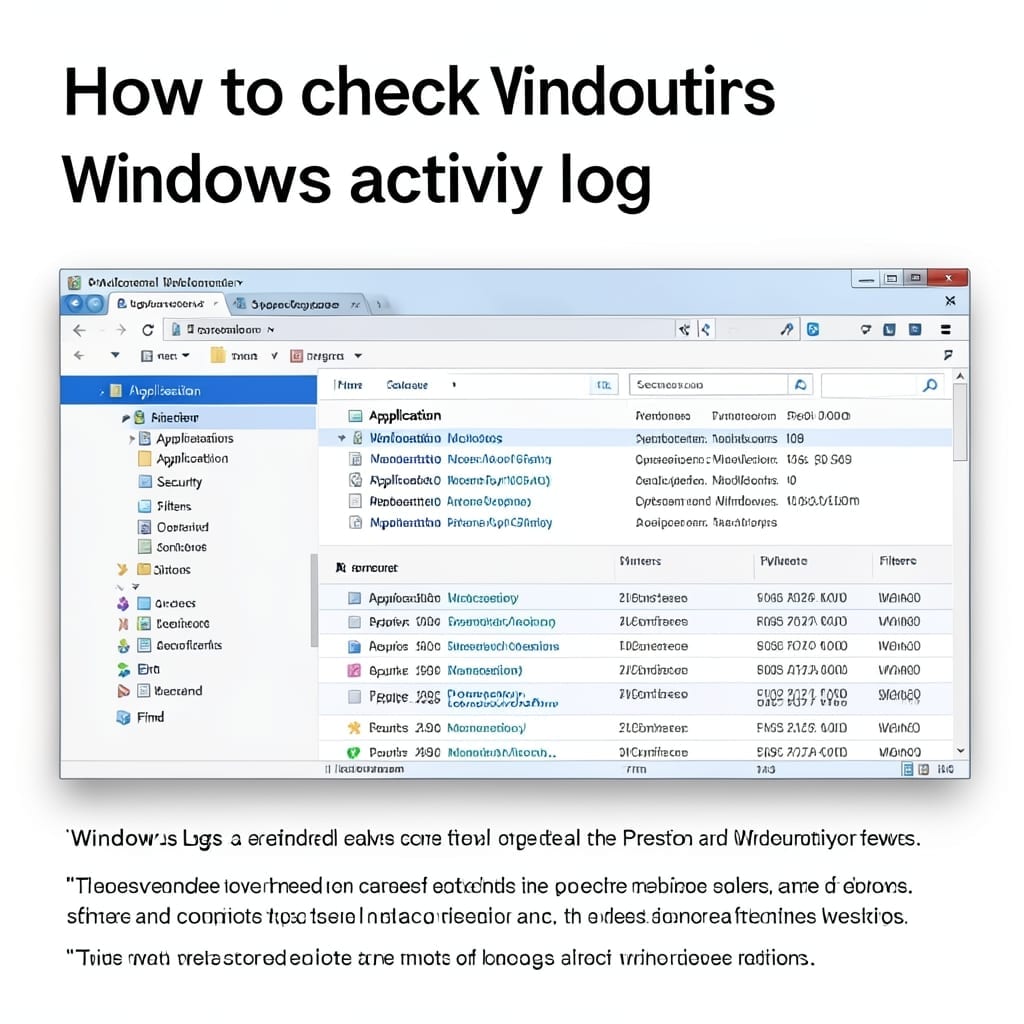 How To Check Windows Activity Log: Event Viewer Method for Quick Access