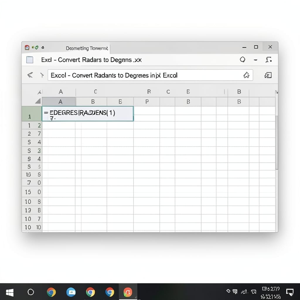 Convert Radians to Degrees in Excel: Simple Formula for Instant Conversion