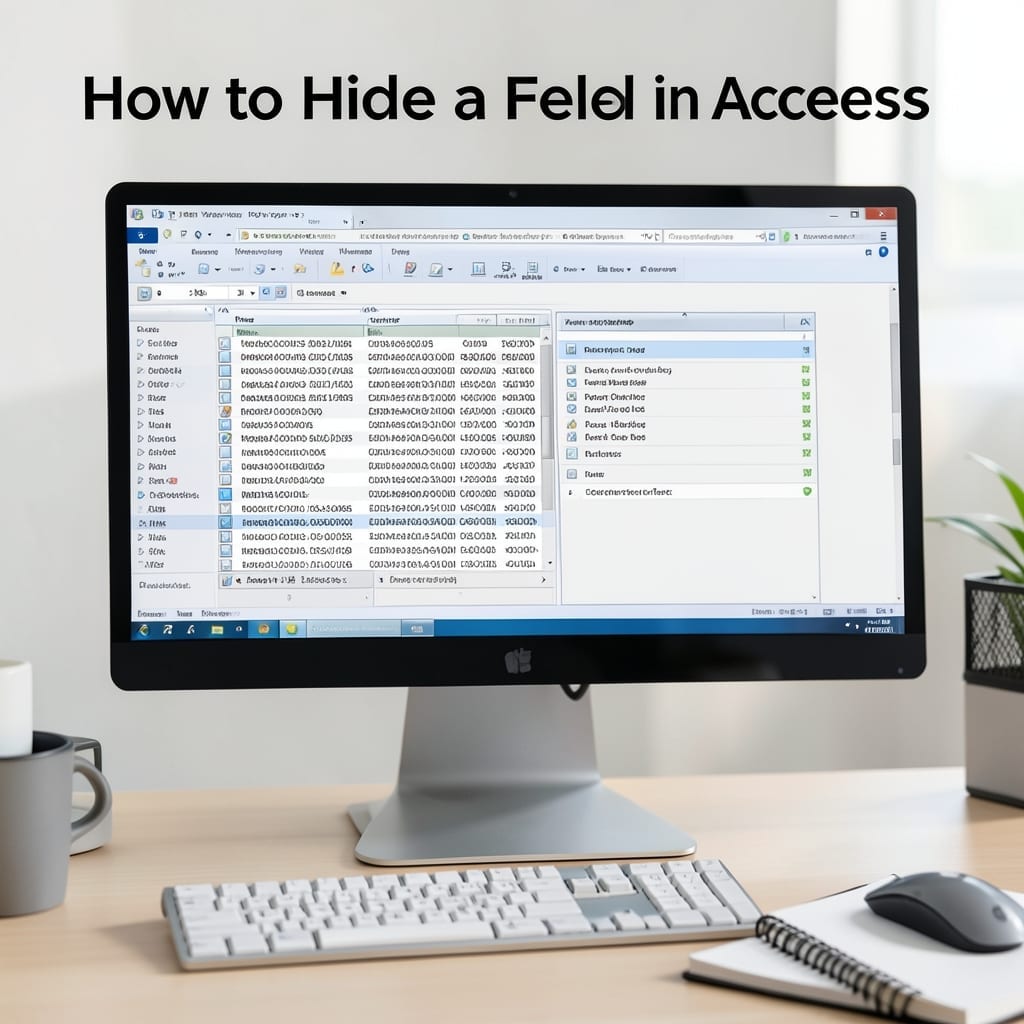 How To Hide A Field In Access: Simple Property Setting Trick