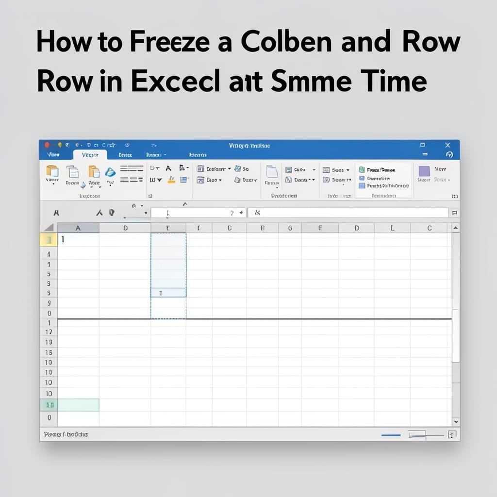 How to Freeze a Column and a Row in Excel at the Same Time: One-Click Lock for Headers