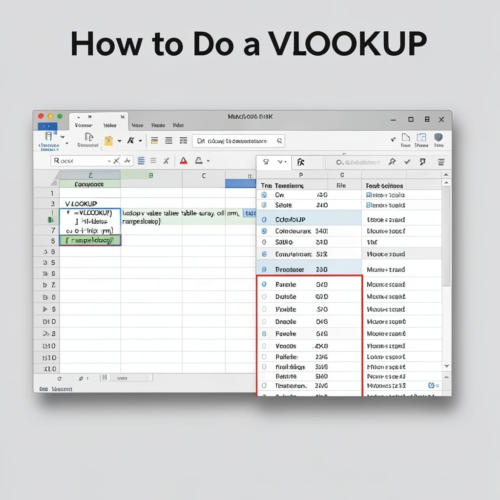 How To Do A VLOOKUP: Foolproof Excel Matching Method