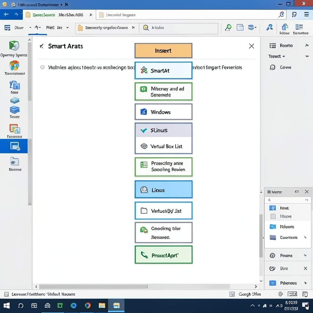 Add a Vertical Box List SmartArt Diagram to the Slide: Step-by-Step Visual Guide