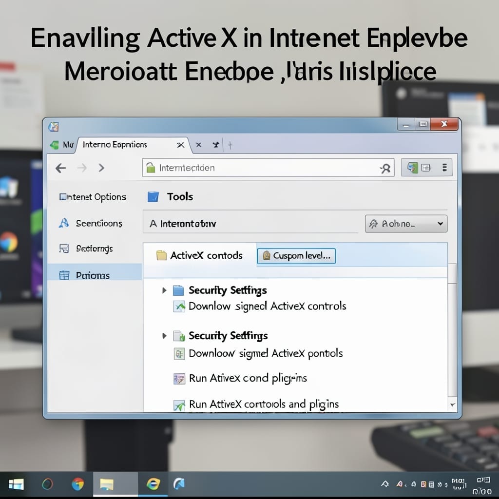 Enabling Active X In Internet Explorer: Step By Step Browser Fix