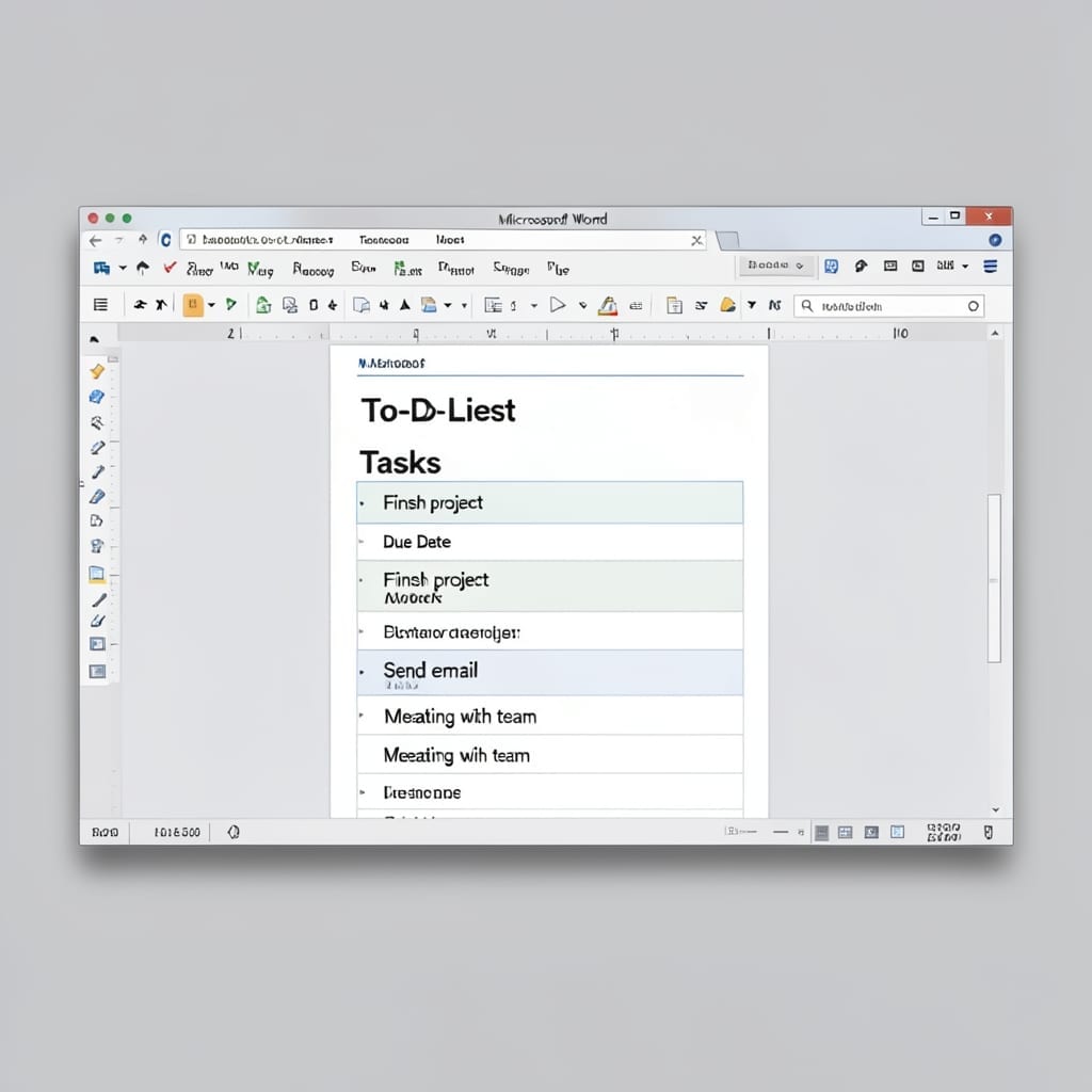 Microsoft Word To Do List Template: Streamlined Productivity in Clicks