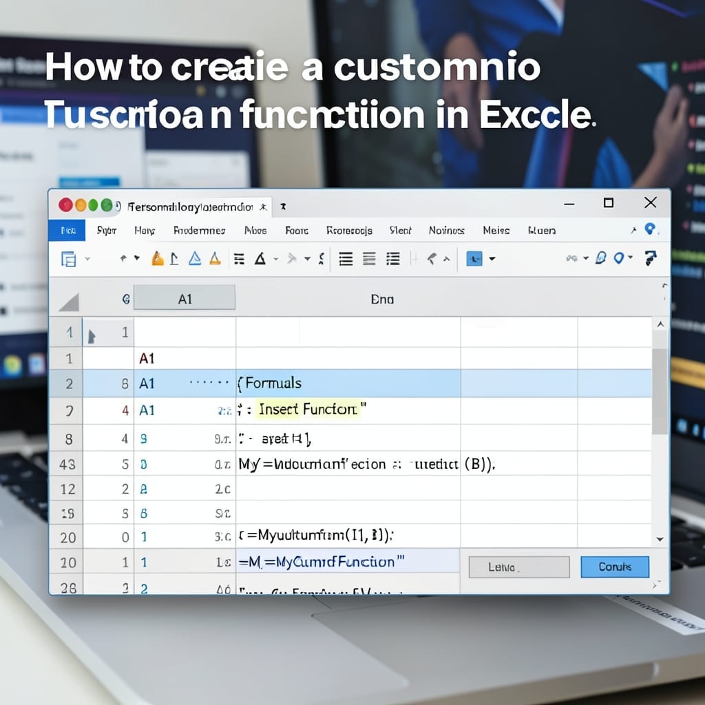 How To Create Custom Function In Excel: VBA Code for Personalized Formulas