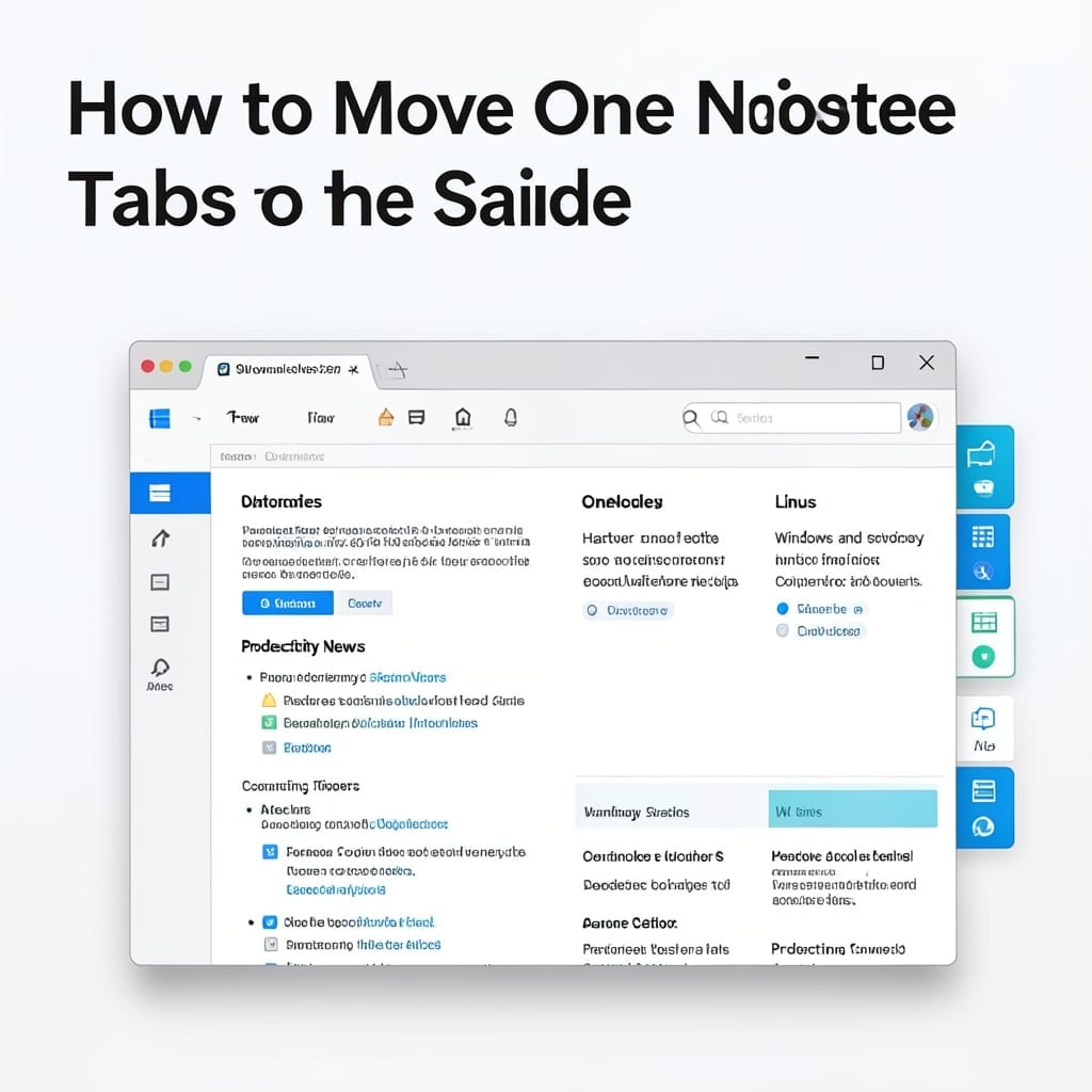 How to Move OneNote Tabs to the Side: Quick Interface Customization