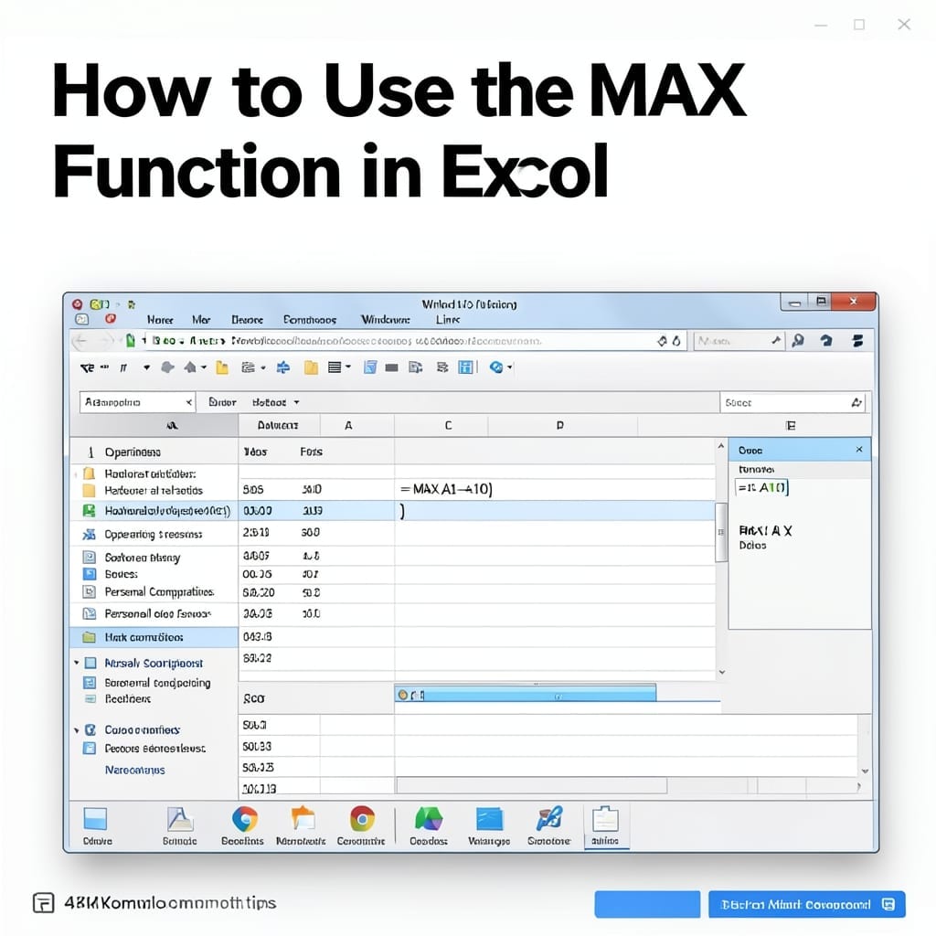 How to Use MAX Function in Excel: Beginner-Friendly Data Analysis