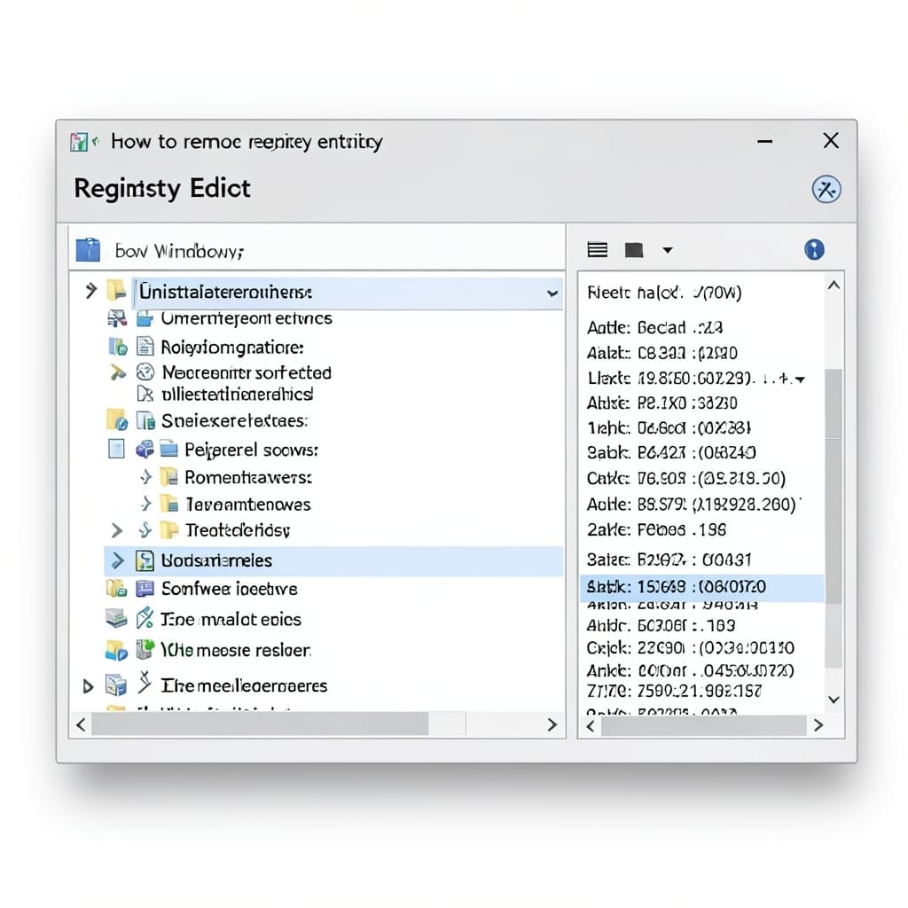 How to Remove Registry Entries of Uninstalled Software: Safe Cleanup Without System Damage