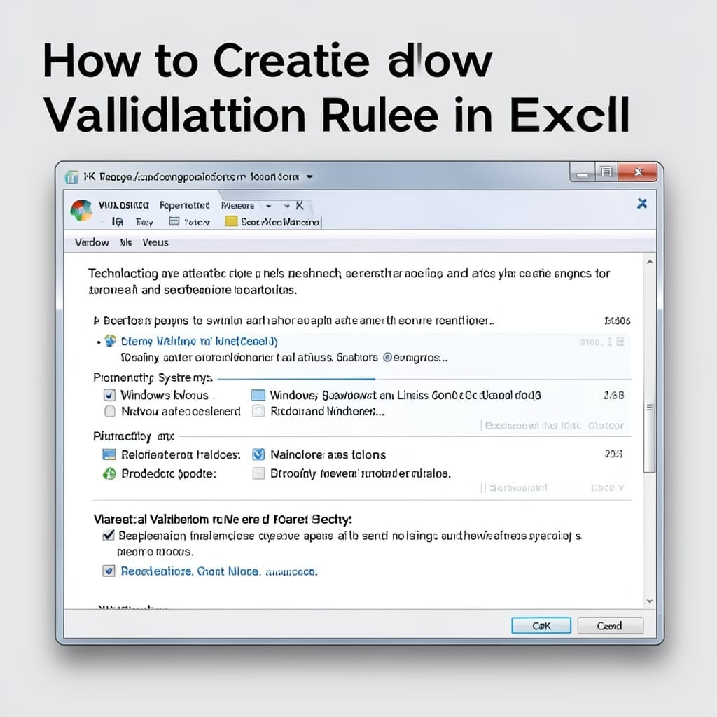 How to Create a Validation Rule in Excel: Data Accuracy Made Simple