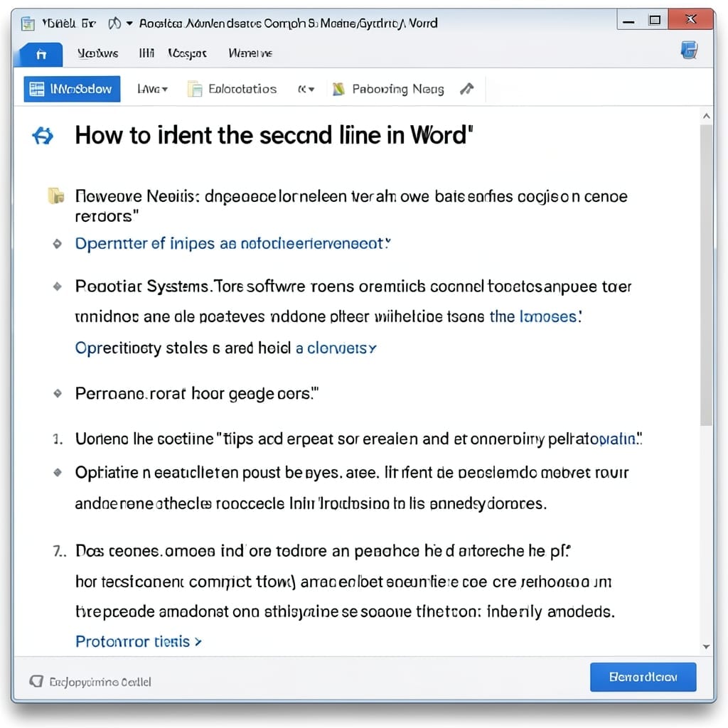 How To Indent Second Line In Word: Simple Formatting for Clean Documents