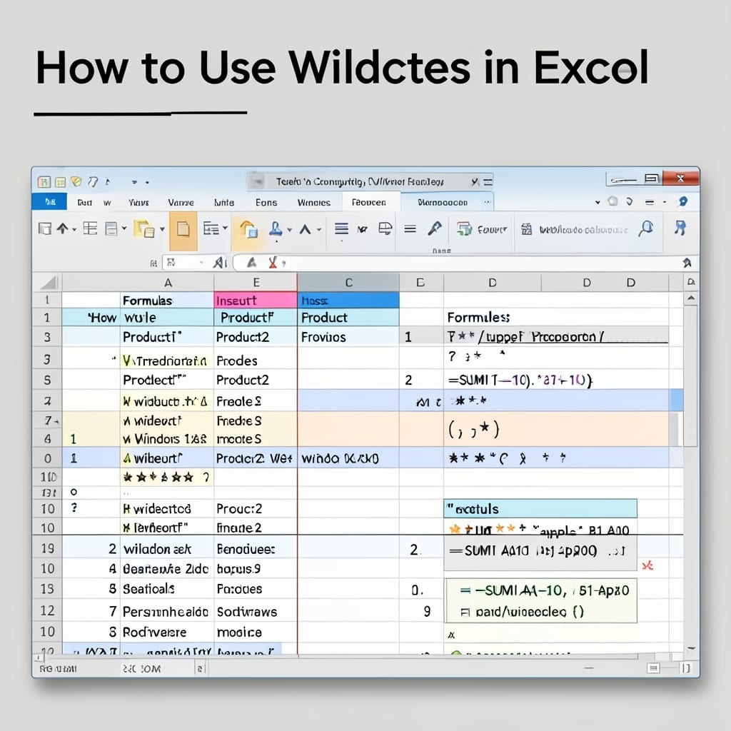 How to Use Wildcards in Excel: Master Pattern Matching for Data Search