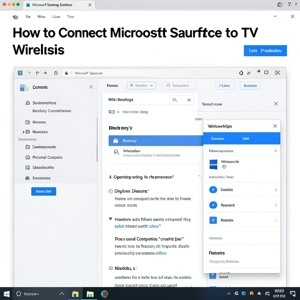 Connect Microsoft Surface to TV Wireless: Screen Mirroring in Seconds