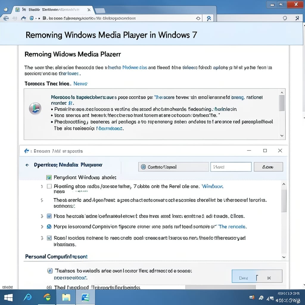 Removing Windows Media Player Windows 7: Complete Uninstall Without Leftover Files