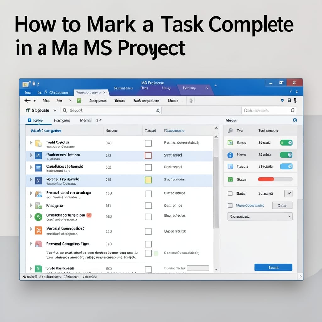 How to Mark a Task Complete in MS Project: Streamlined Progress Tracking
