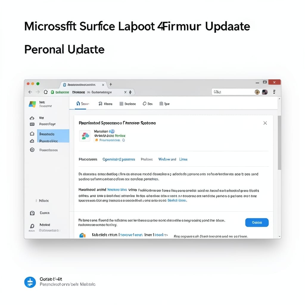 Microsoft Surface Laptop 4 Firmware Update: Step-by-Step System Enhancement