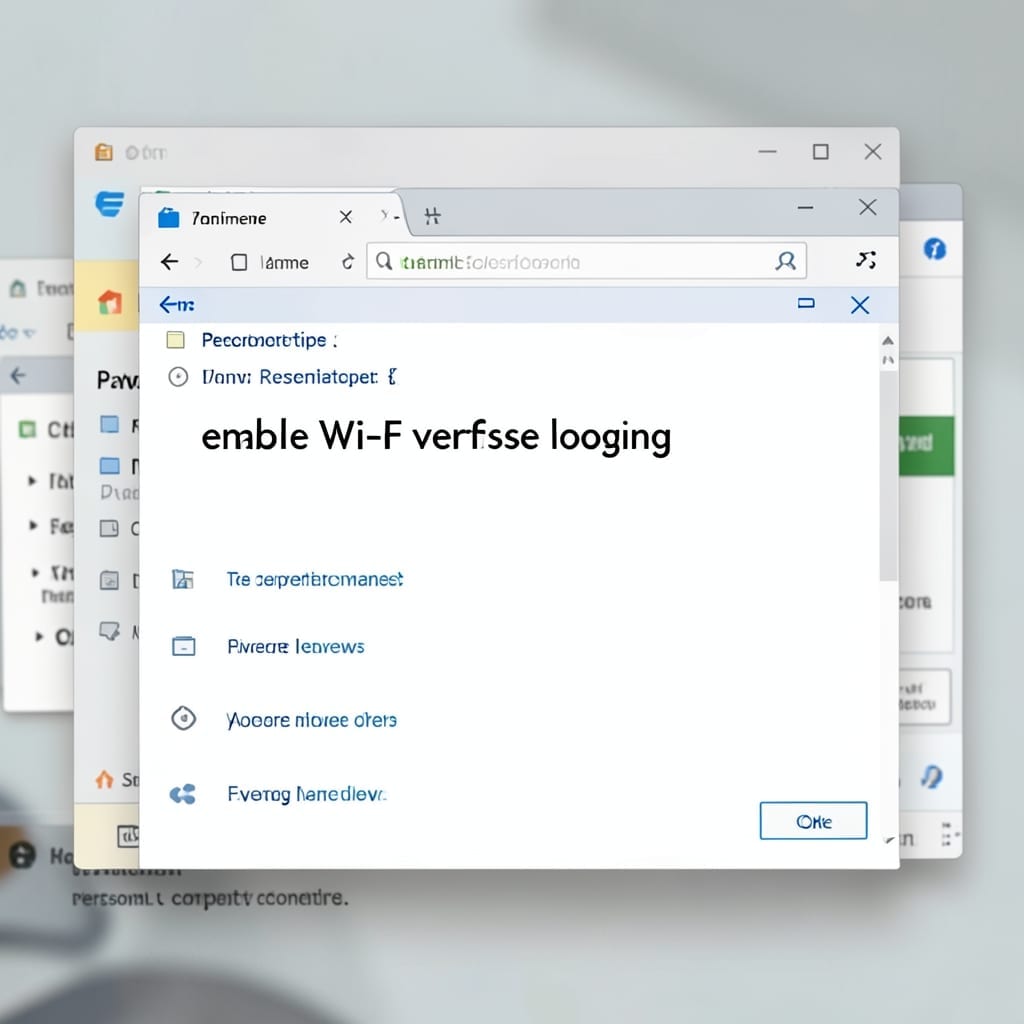 Enable Wi-Fi Verbose Logging: Debugging Tool for Network Issues