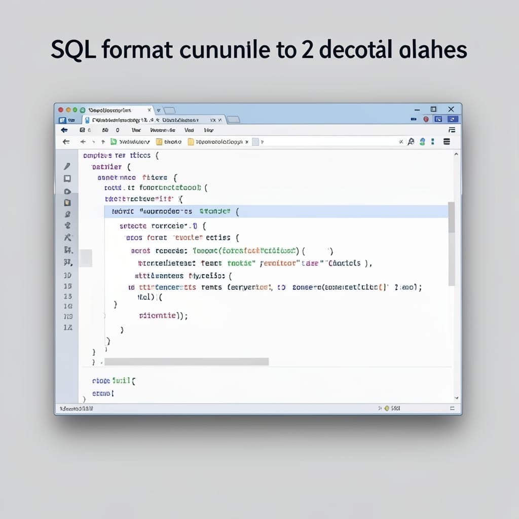 SQL Format Currency 2 Decimal Places: Precision Formatting for Financial Data