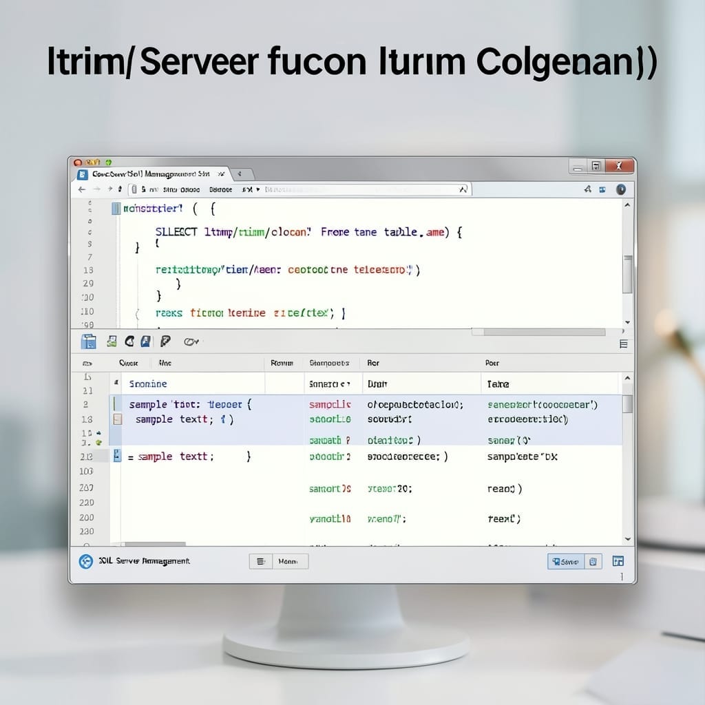 LTRIM(RTRIM(Column)) In SQL Server: Precision Text Trimming for Clean Data