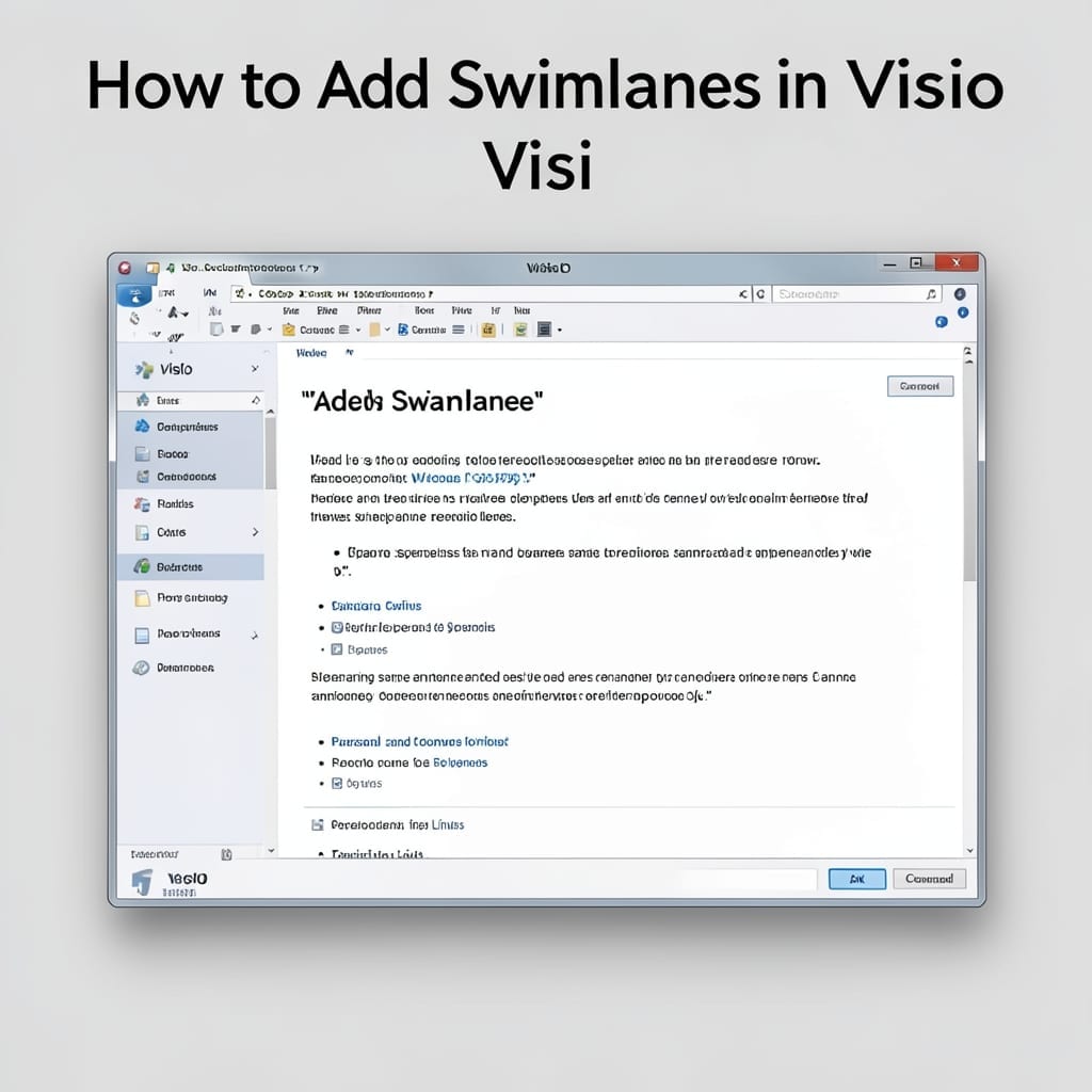 How To Add Swimlanes In Visio: Streamlined Diagram Organization