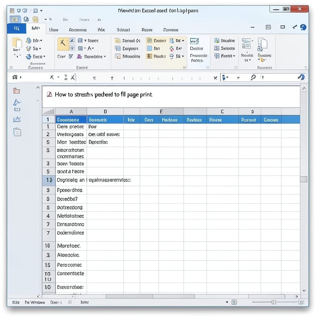 How to Stretch Excel Spreadsheet to Full Page Print: Scale to Fit in One Click