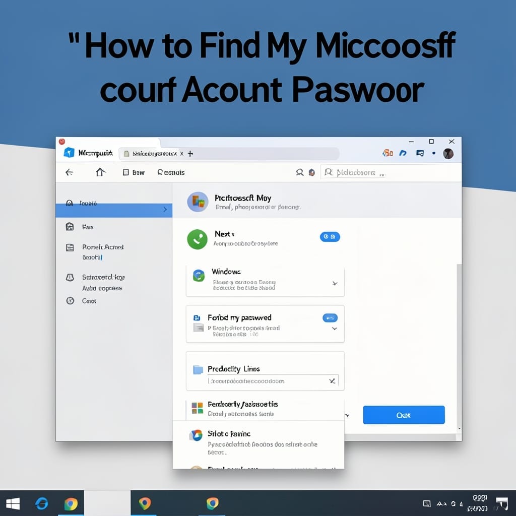 How To Find My Microsoft Account Password: Secure Recovery Steps