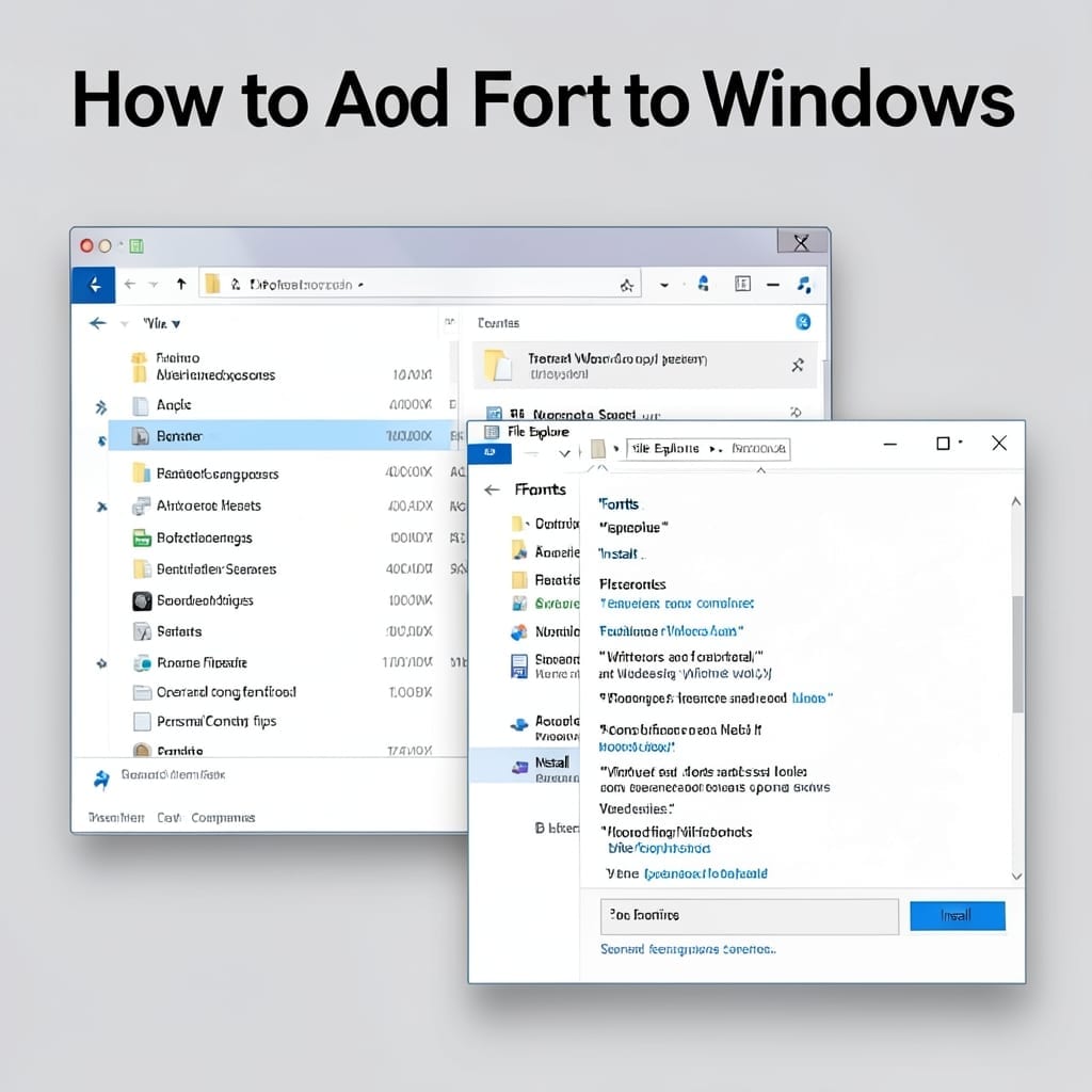 How to Add Font to Windows: Quick Drag-and-Drop Method