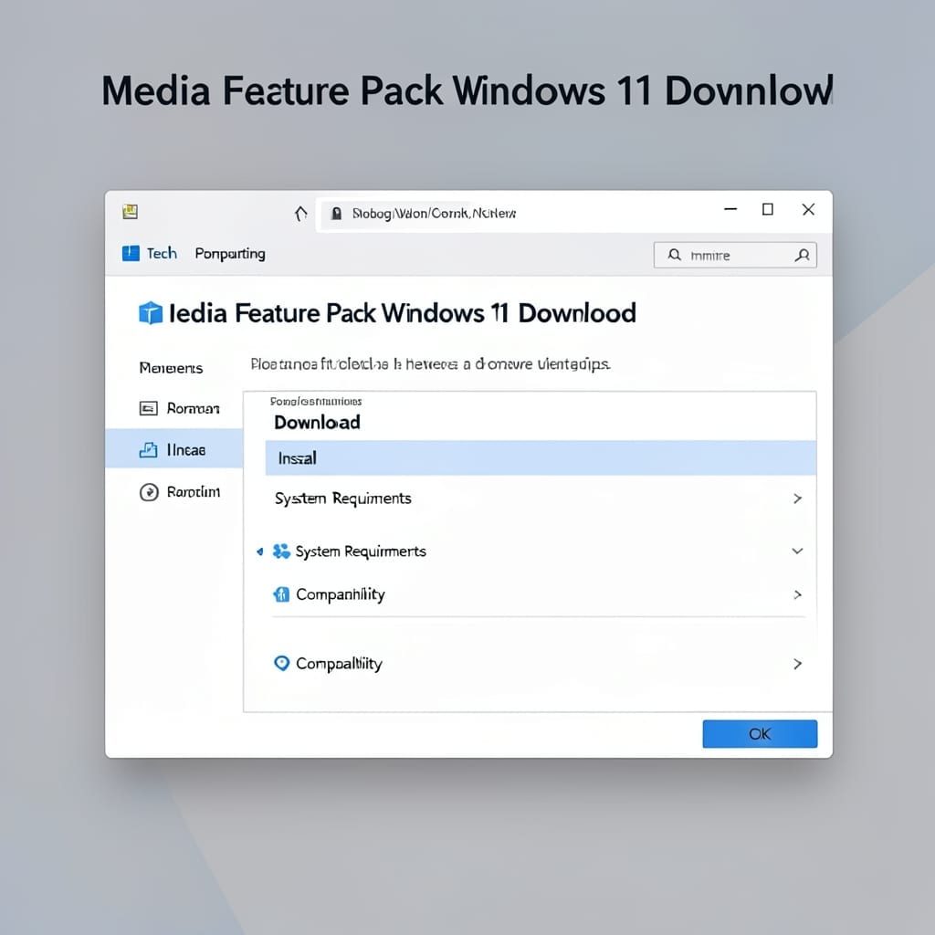 Media Feature Pack Windows 11 Download: Official Microsoft Update