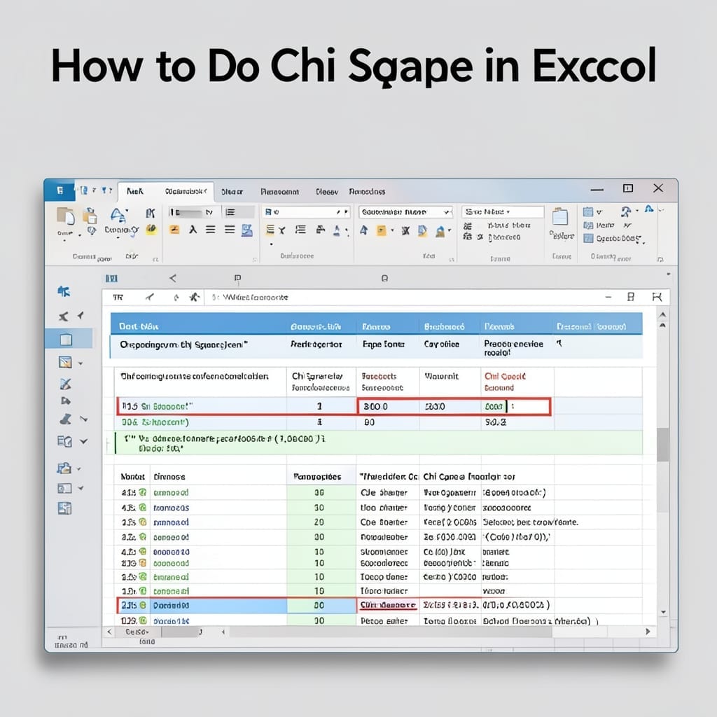 How To Do Chi Square In Excel: Step By Step Statistical Test