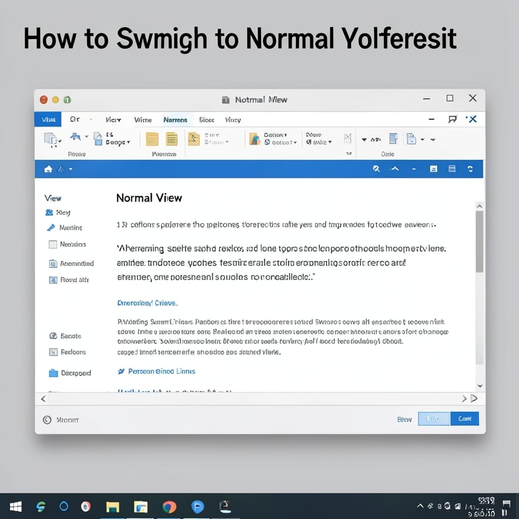 How to Switch to Normal View in PowerPoint: Quick Navigation for Presentations