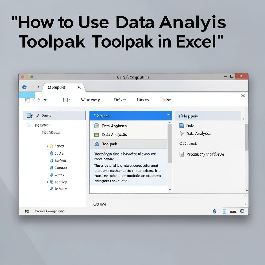 How To Use Data Analysis ToolPak In Excel: Step-By-Step Statistical Mastery