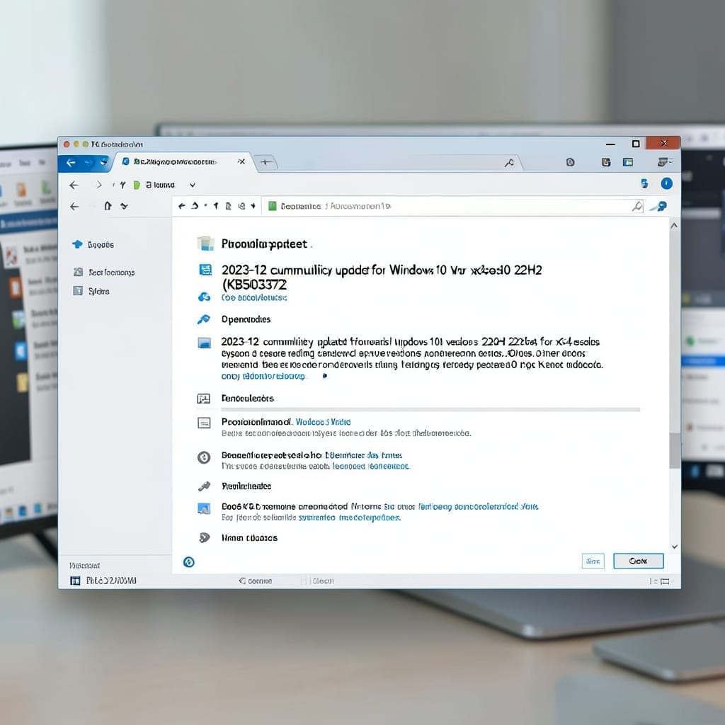 2023-12 Cumulative Update For Windows 10 Version 22H2 For X64-Based Systems (KB5033372): Critical Security And Performance Fixes