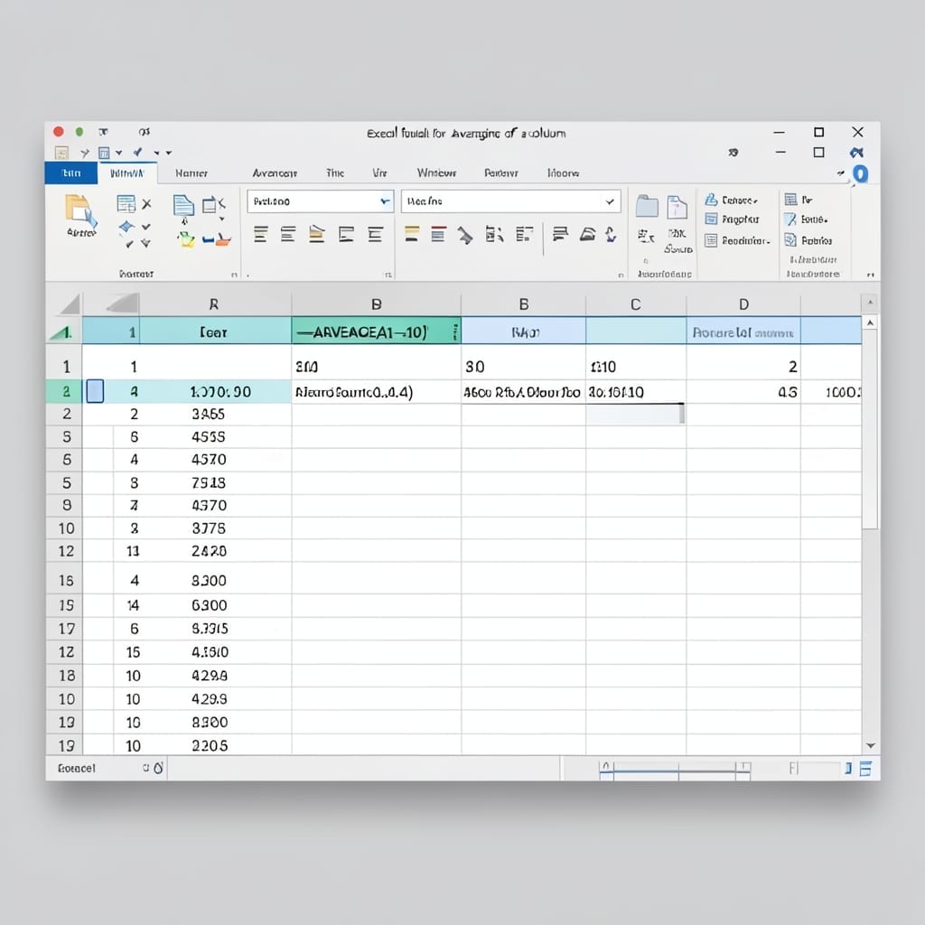 Excel Formula for Average of a Column: Quick Calculation in Seconds