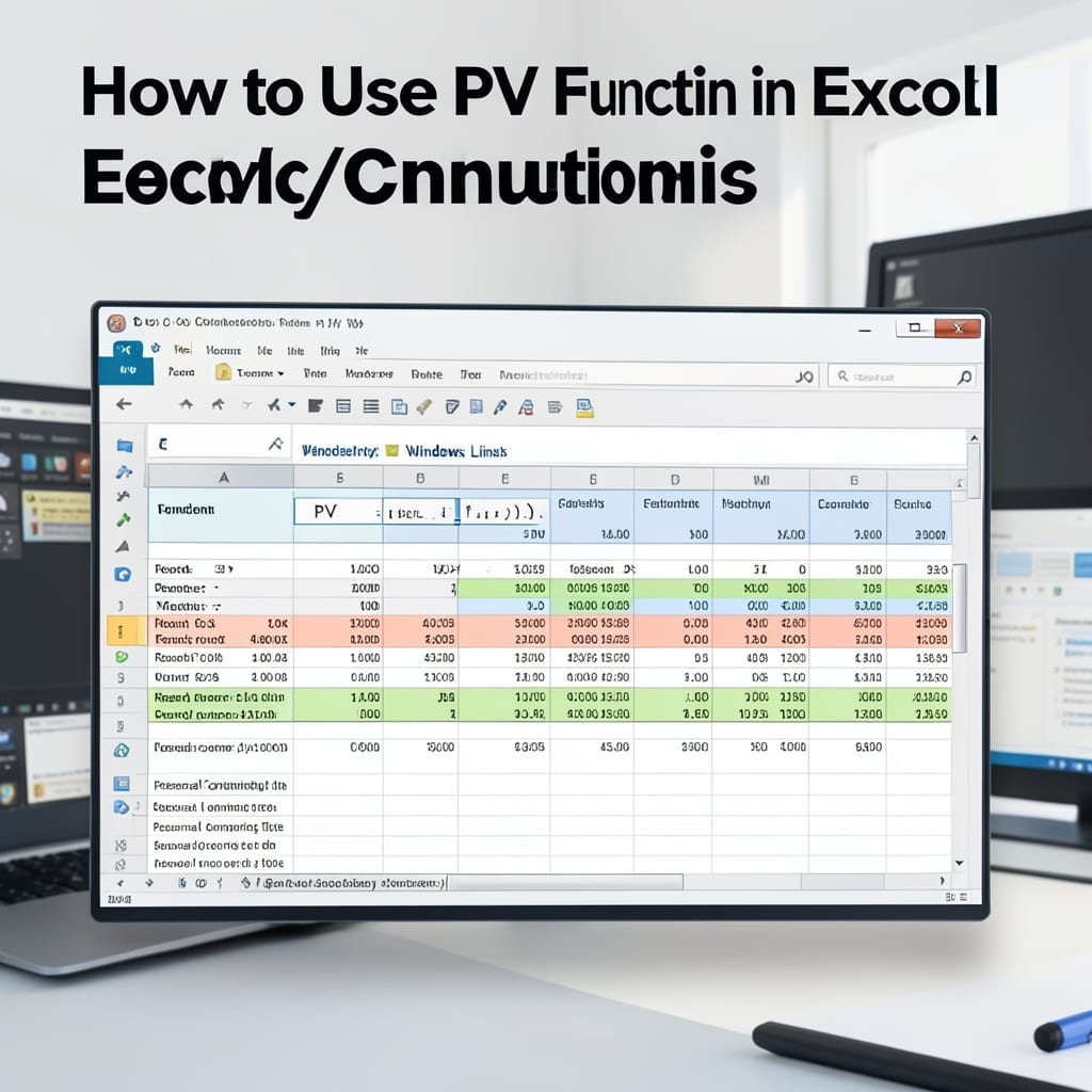 How to Use PV Function in Excel: Foolproof Financial Calculation Method
