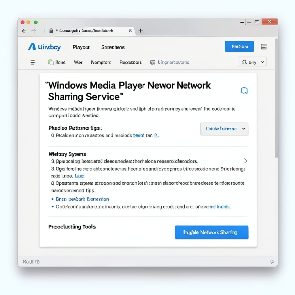 Windows Media Player Network Sharing Service: Troubleshooting Streaming Issues