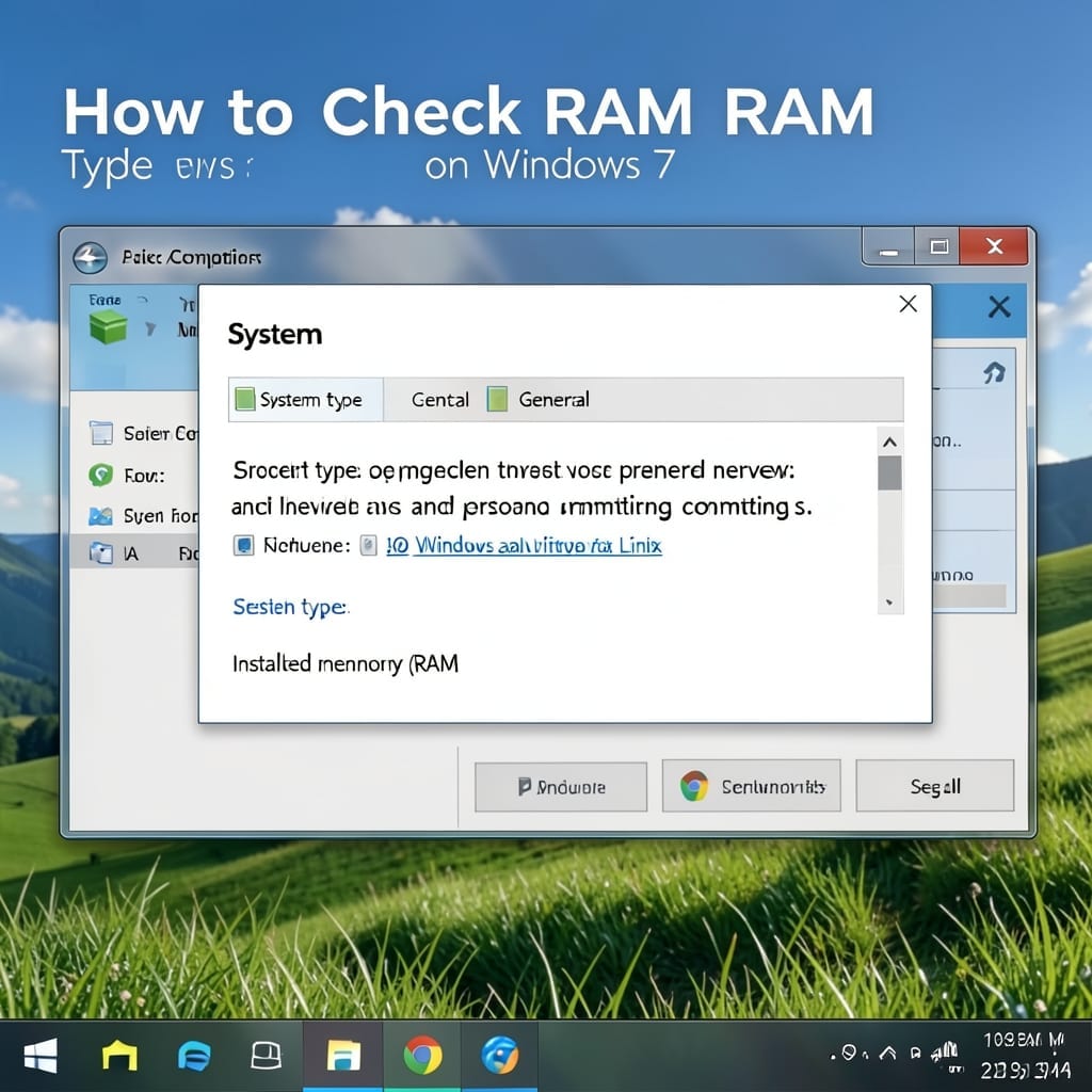 How to Check RAM Type on Windows 7: Step by Step System Identification