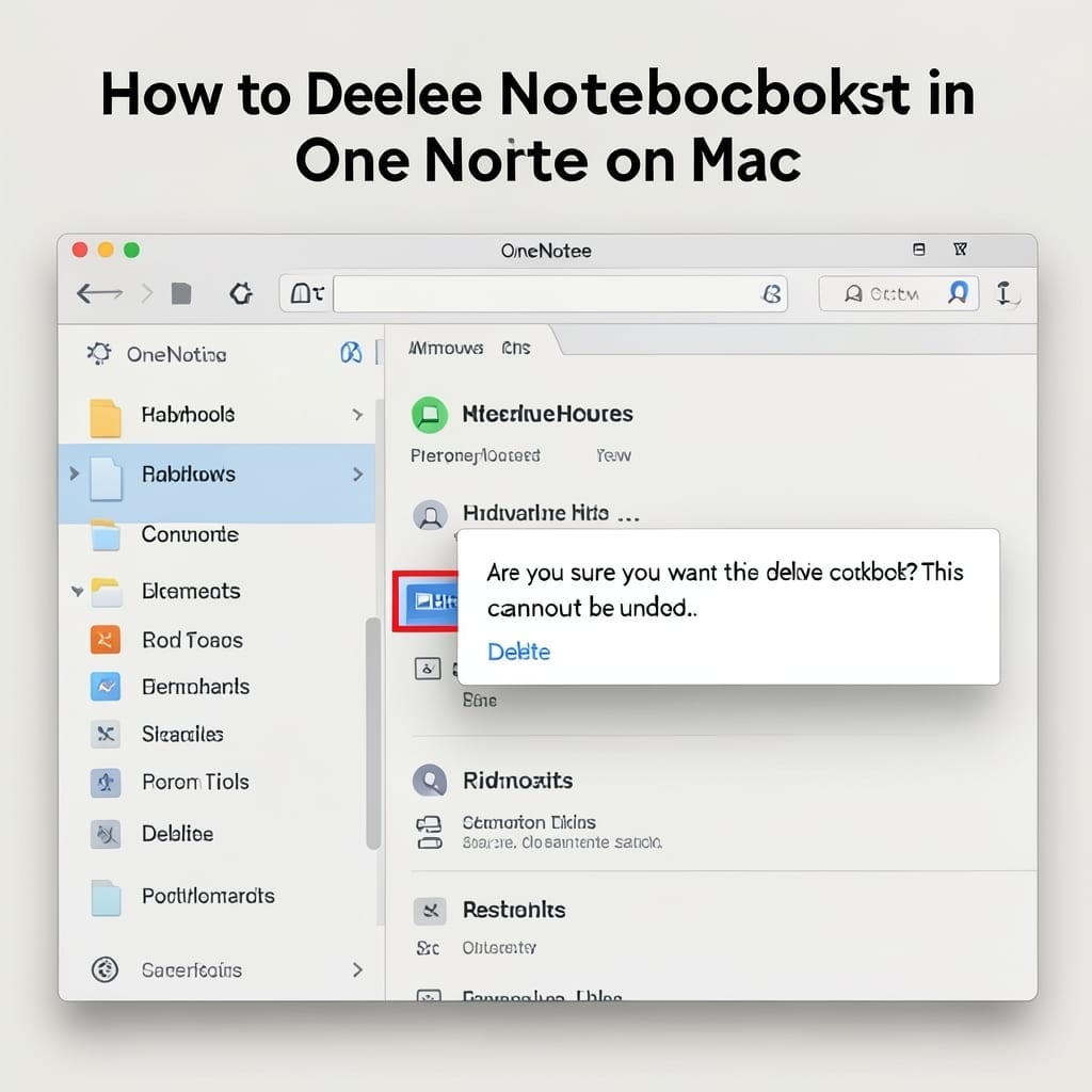 How To Delete Notebooks In OneNote On Mac: Quick Removal Method