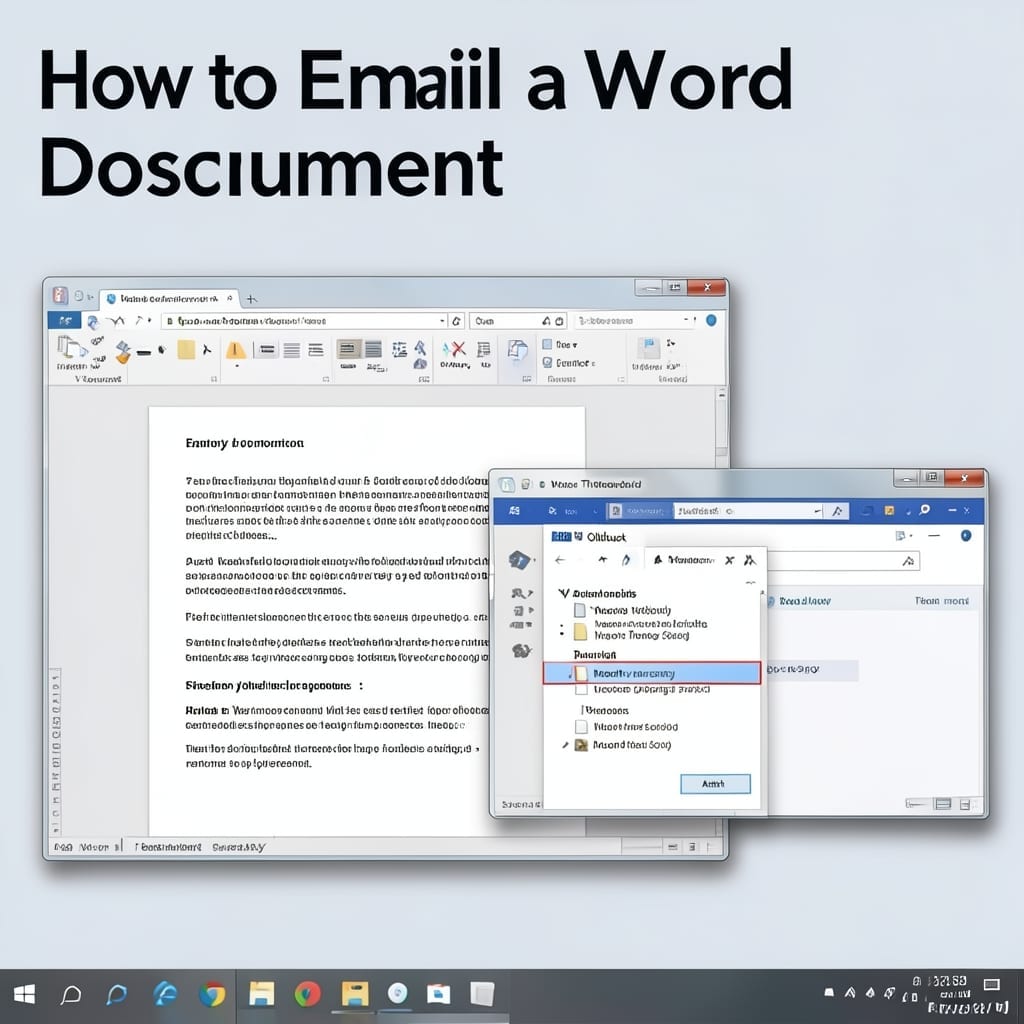 How to Email a Word Document: Step-by-Step Attachment Guide