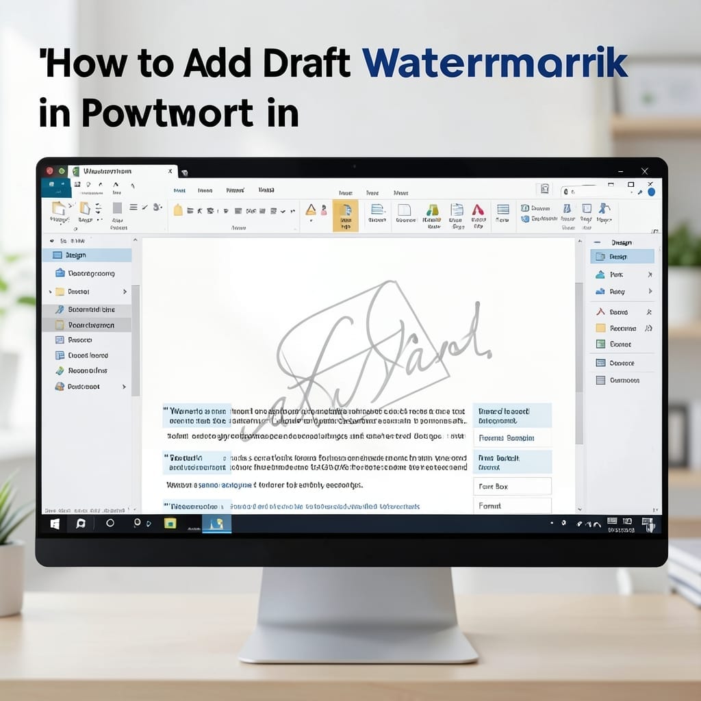 How To Add Draft Watermark In PowerPoint: Simple Overlay Technique