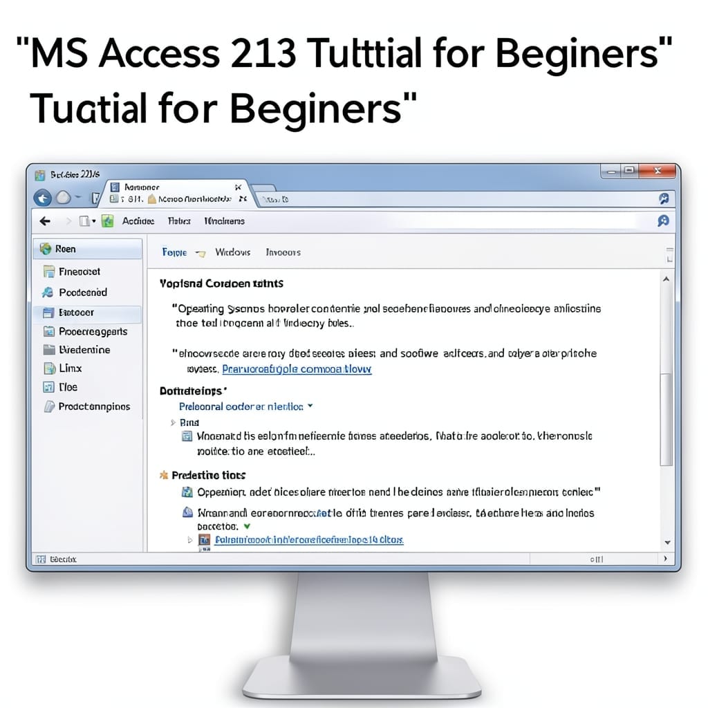 MS Access 2013 Tutorial For Beginners: Essential Database Skills From Scratch