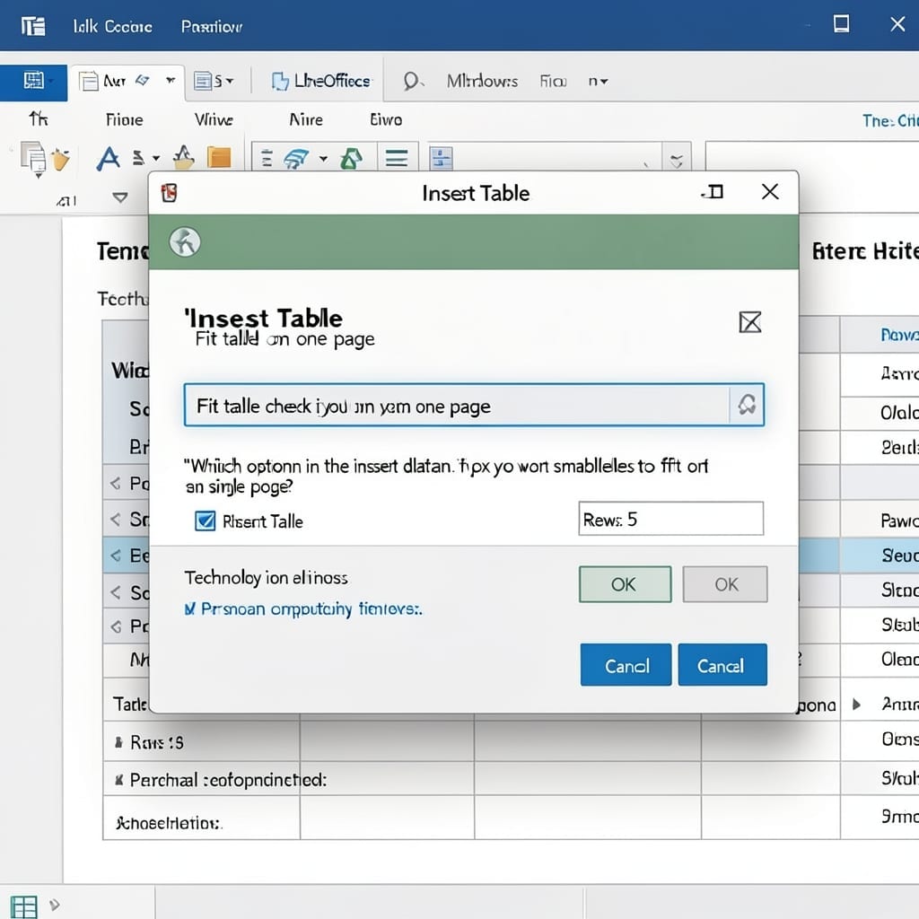 Which Option in the Insert Table Dialog Box Should You Check If You Want Smaller Tables to Fit on a Single Page: Enable AutoFit to Content