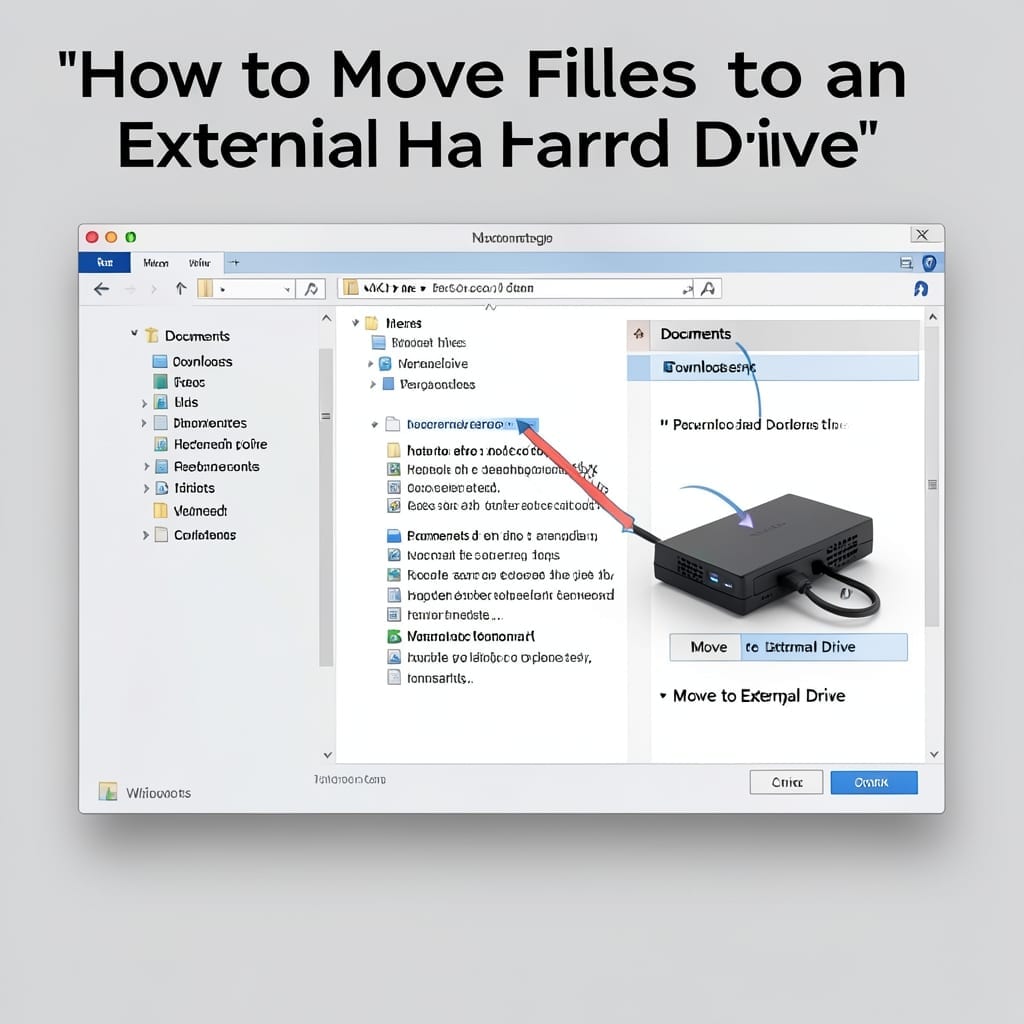 How To Move Files To External Hard Drive: Drag And Drop Method For Fast Transfers