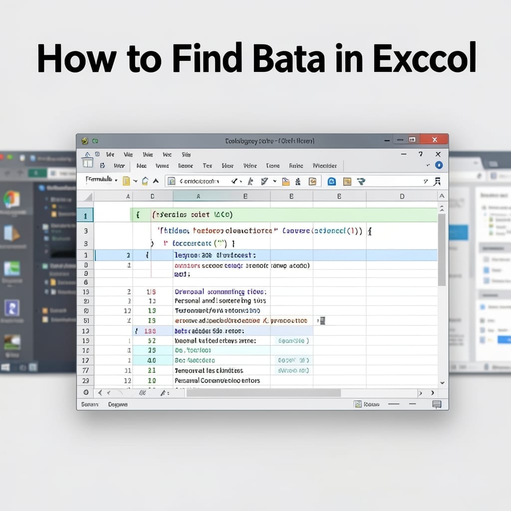 How to Find Beta in Excel: Quick Statistical Calculation Method